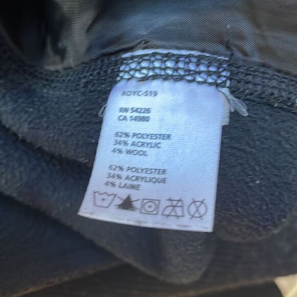 ROYAL ROBBINS HOODED FLEECE LINED PEA COAT‎ IN BLACK - Picture 7 of 7